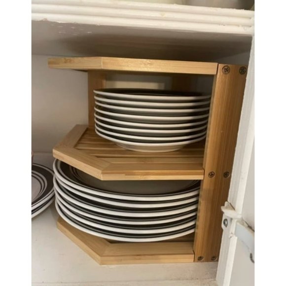 Cabinet Shelf Organizer - Corner Shelf for Kitchen & Bathroom - Countertop & Kit - Picture 5 of 5